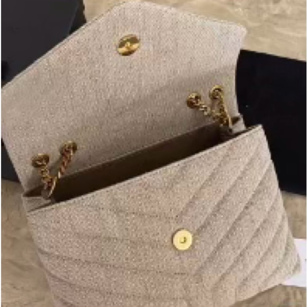 Linen Chevron Bag - Picture 3 of 4